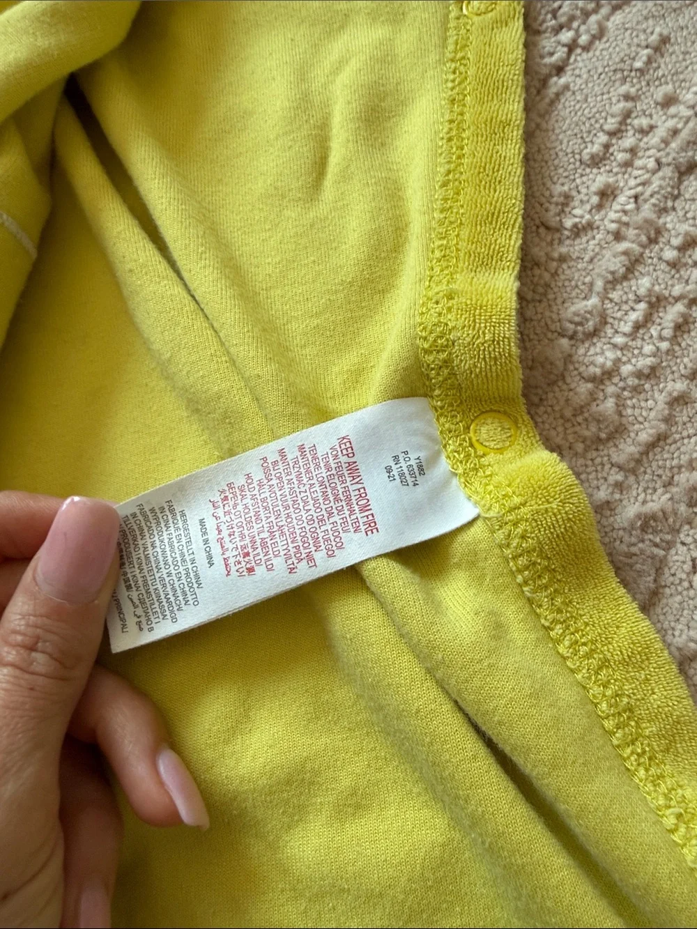 Baby Boden Yellow Duck Hooded Poncho Towel Size 2-3 Years